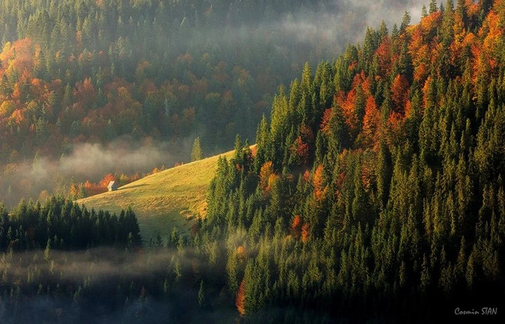 Dãy núi phía tây Romania.