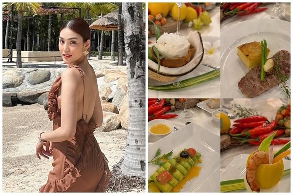 Lan Khuê cùng chồng con nghỉ dưỡng sang chảnh