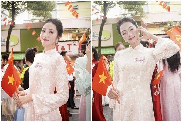 Hoa hậu Hà Trúc Linh nổi bật trong khối Văn hóa, Thể thao tổng duyệt A80