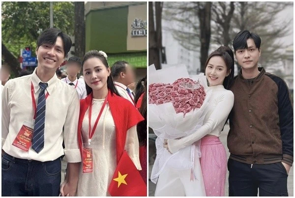 Cặp đôi phim VTV gây chú ý khi tham gia diễu binh A80