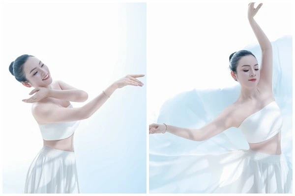 Ca sĩ Tân Nhàn khoe sắc vóc gợi cảm đón tuổi mới