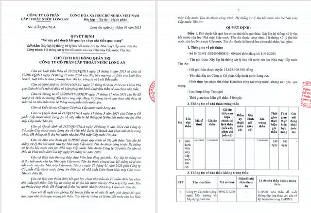 Một phần Quyết định 167/QĐ-CNLA của Cấp nước Long An 1.png