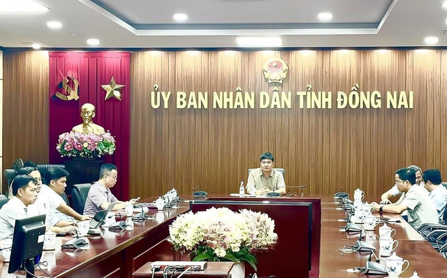 Các đại biểu tham dự cuộc họp tại điểm cầu UBND tỉnh Đồng Nai. Ảnh: ĐH snapedit-1755307814307.jpg