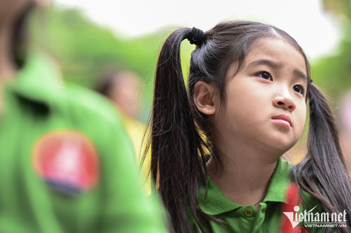 Đối với nhiều tỉnh thành đặc biệt là TP.HCM, hàng triệu học sinh dự lễ khai giảng sau 2 năm dịch Covid 19 không thể tổ chức trực tiếp. Các nhà giáo, học sinh hân hoan đón ngày mở đầu năm học sau nhiều ngày mong chờ. Ảnh: Thạch Thảo.