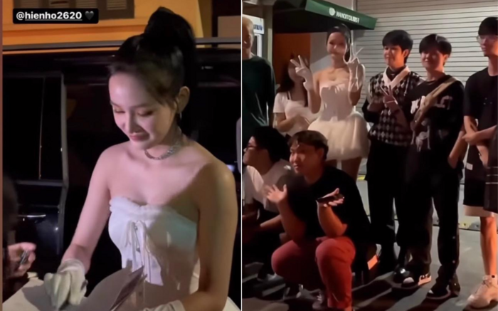 Hien Ho van than nhien khoe duoc fan 