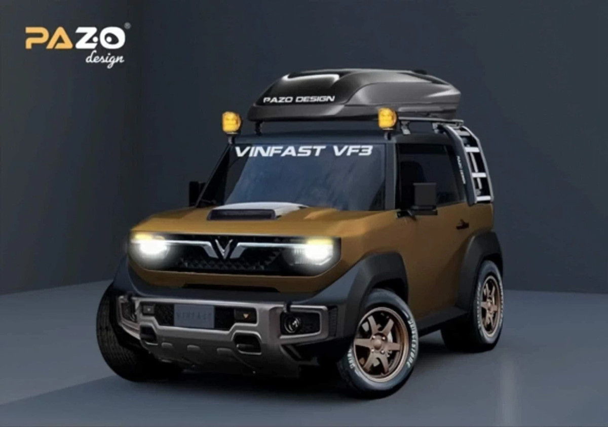 Nhiều người cũng bổ sung các tùy chọn như giá nóc, ốp đầu xe viền chrome vào bản thiết kế, biến chiếc VF 3 trở nên hiện đại hơn so với bản gốc của VinFast.