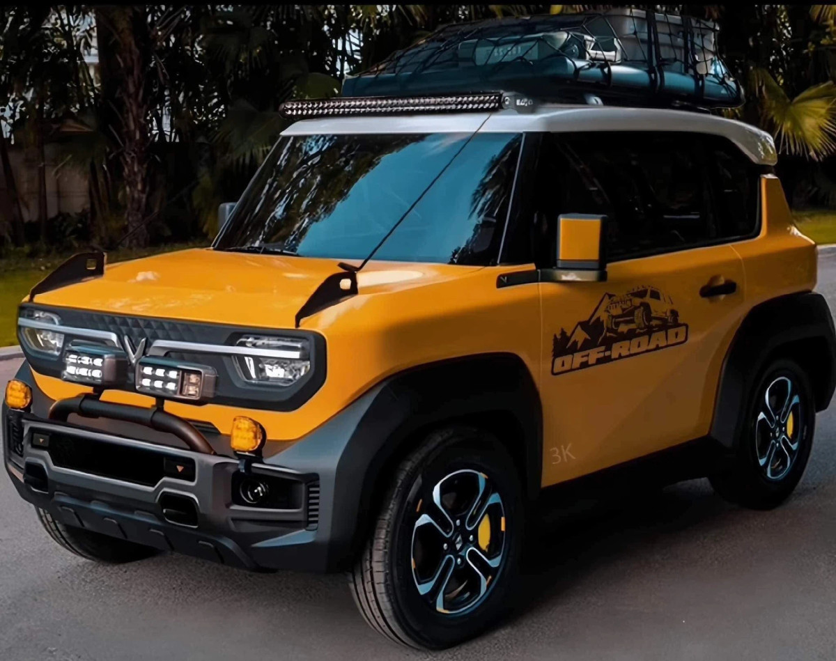 Một trong những phiên bản "chế" được yêu thích là hình ảnh VF 3 với thiết kế như một chiếc SUV off-road, tương tự Suzuki Jimny hay Mercedes-Benz AMG G 63.