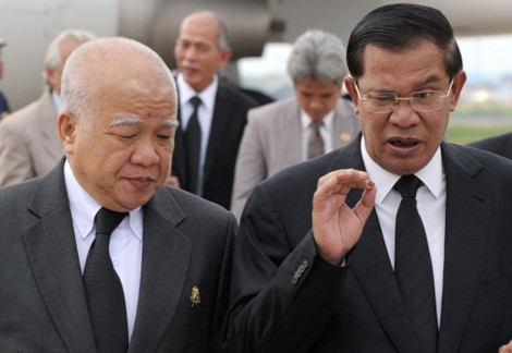 Đảng Nhân dân Campuchia bác bỏ việc phe đối lập đòi thành lập một ủy ban độc lập điều tra những sai phạm bầu cử là “trái với hiến pháp Camphuchia”. (Trong ảnh: Thủ tướng Hun Sen)