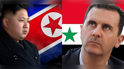 Nhà lãnh đạo Triều Tiên Kim Jong-un và Tổng thống Syria Bashar al-Assad.