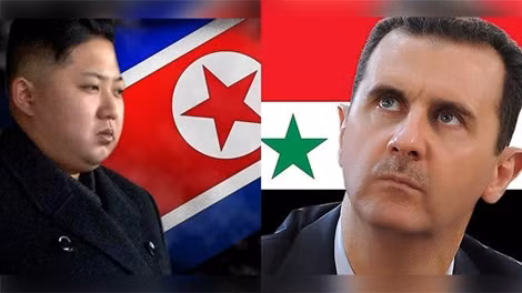 Nhà lãnh đạo Triều Tiên Kim Jong-un và Tổng thống Syria Bashar al-Assad.