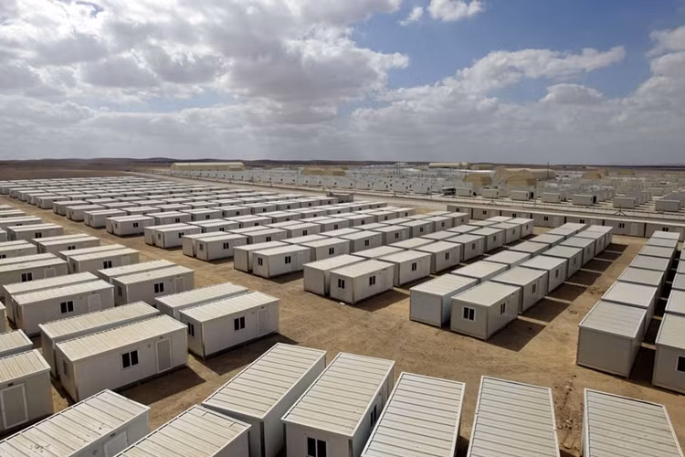 Trại tị nạn Mrigeb al-Fuhud mới được xây dựng trên lãnh thổ Jordan.