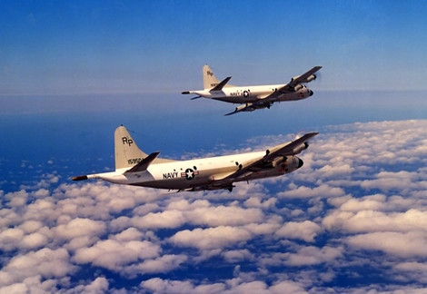 Máy bay tuần tra chống ngầm P-3 Orion của Hải quân Mỹ.