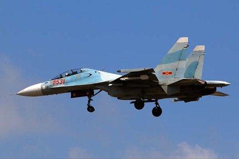 Máy bay SU-30MK2 của Không quân Việt Nam.