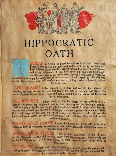 Một di sản bất hủ ông để lại cho hậu thế chính là lời thề Hippocrates, được coi như một bản tuyên ngôn về y đức dành cho những người làm thầy thuốc.