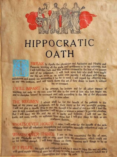 Một di sản bất hủ ông để lại cho hậu thế chính là lời thề Hippocrates, được coi như một bản tuyên ngôn về y đức dành cho những người làm thầy thuốc.