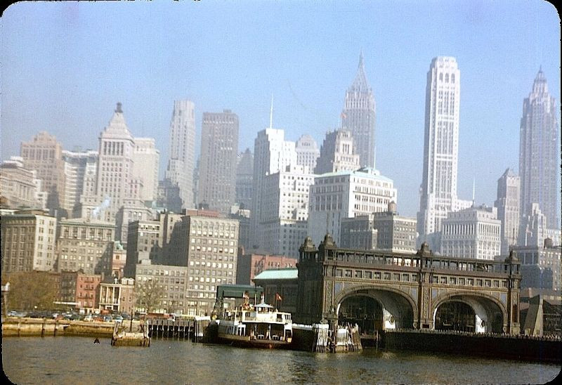 Bến phà ở khu Manhattan, 1953.