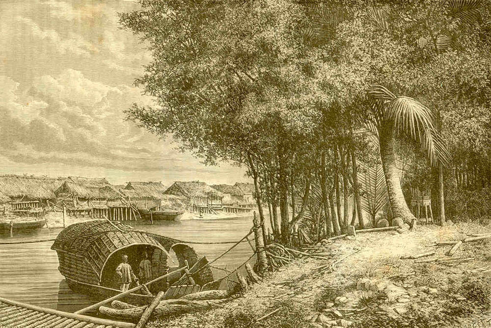 Bến thuyền ở Vĩnh Long.