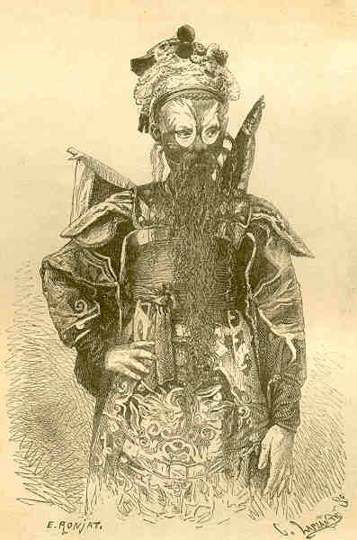 Chân dung một diễn viên tuồng.