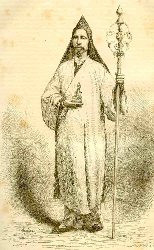 Một tu sĩ Phật giáo.