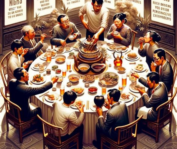 Trong tiec gap phai 'tu tinh' nen dat dua xuong va roi di, vi sao?