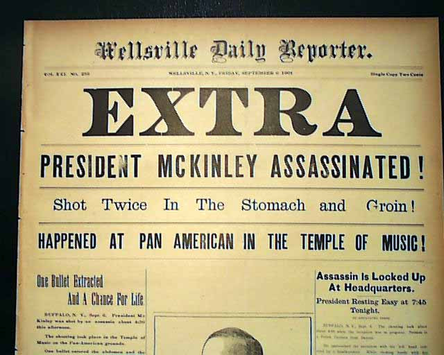 McKinley bị một vết thương nhẹ trên xương ức và một viên đạn khác nguy hiểm hơn đã xuyên vào bụng ông. Ông nhanh chóng được phẫu thuật và dường như đã phục hồi vào ngày 12/9.
