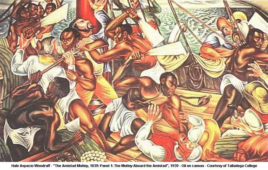 Câu chuyện về cuộc nổi loạn trên tàu Amistad được quan tâm rộng rãi và những người theo chủ nghĩa bãi nô đã thành công khi giành chiến thắng trong một phiên tòa tại Mỹ.