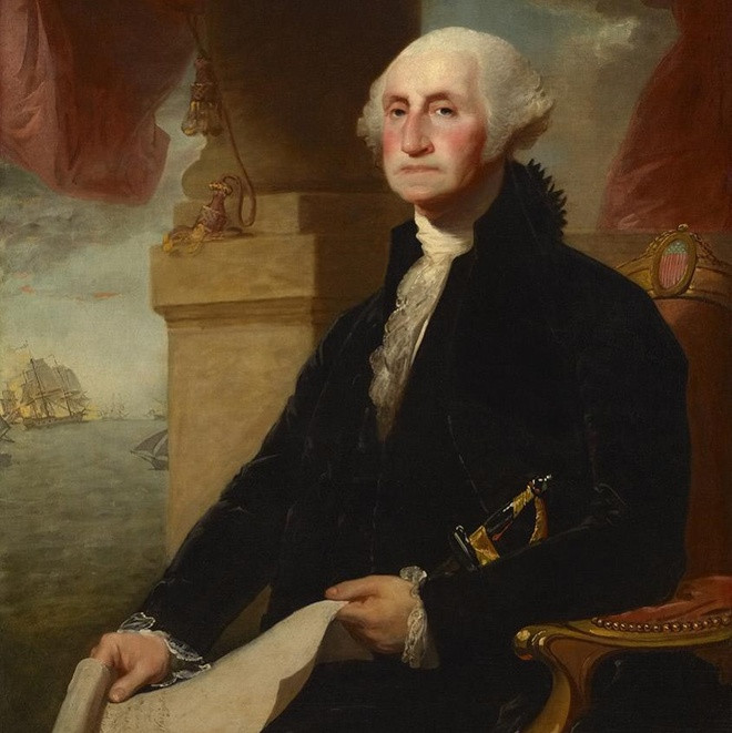 br/> 1. George Washington là tổng thống đầu tiên của Mỹ. Giàu có, xa hoa có thể không phải là điều đầu tiên người ta nghĩ đến khi nhắc tới ông. Thế nhưng, cố Tổng thống Washington có khối tài sản đáng kinh ngạc là 587 triệu USD. Sinh ra trong gia đình giàu có ở thuộc địa Virginia, ông sống xa hoa từ tấm bé. Sự giàu có của gia đình, sự nghiệp quân sự thành công cùng cuộc đời chính trị đều đóng góp vào khối tài sản lớn của ông. Ảnh: Wiki.