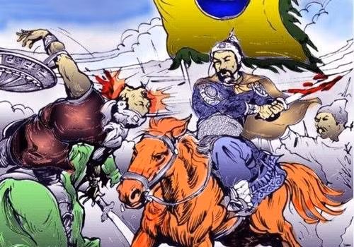 Bình Lệ Nguyên (1258) là cuộc đụng độ đầu tiên giữa quân, dân nhà Trần với đội quân xâm lược hung hãn đến từ Mông Cổ, do Ngột Lương Hợp Thai chỉ huy. Ảnh: Việt sử giai thoại.