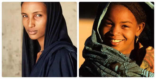 Theo lý giải của cư dân Tuareg, phụ nữ trong bộ lạc rất đẹp nên đàn ông luôn muốn chiêm ngưỡng nhan sắc của họ.