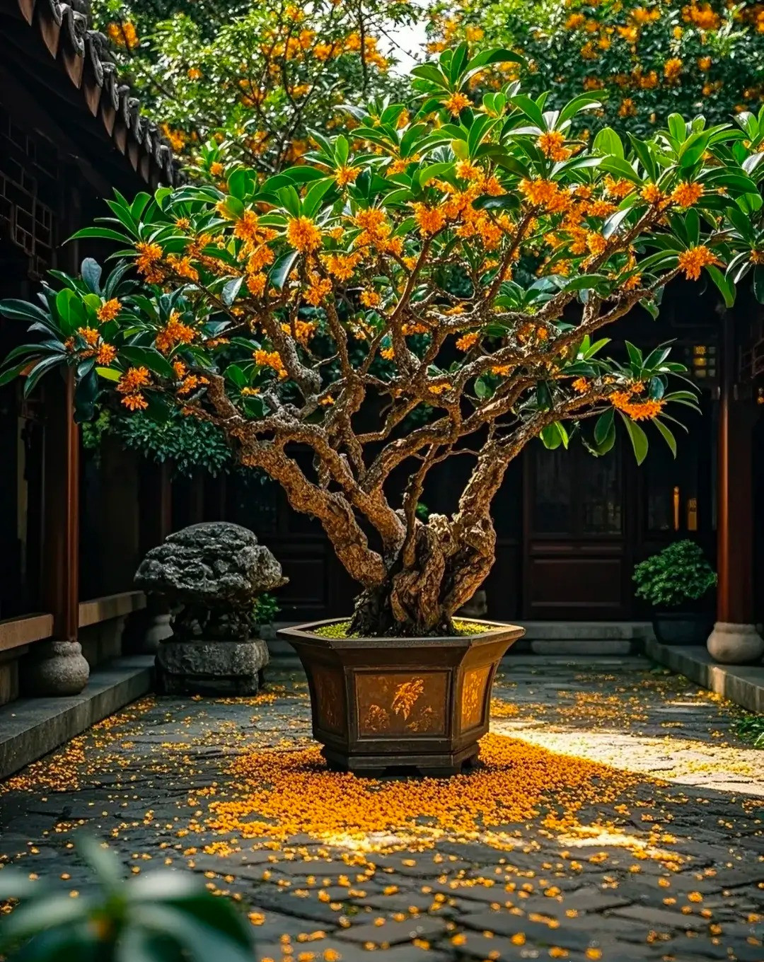 2. Cây mộc hương: Cây mộc hương từ xa xưa đã là biểu tượng của sự cao quý, sang trọng và giàu có. Hoa của nó nhỏ nhắn, tinh tế và có mùi thơm nồng nàn, được so sánh với các nàng tiên. Ảnh minh họa Toutiao 