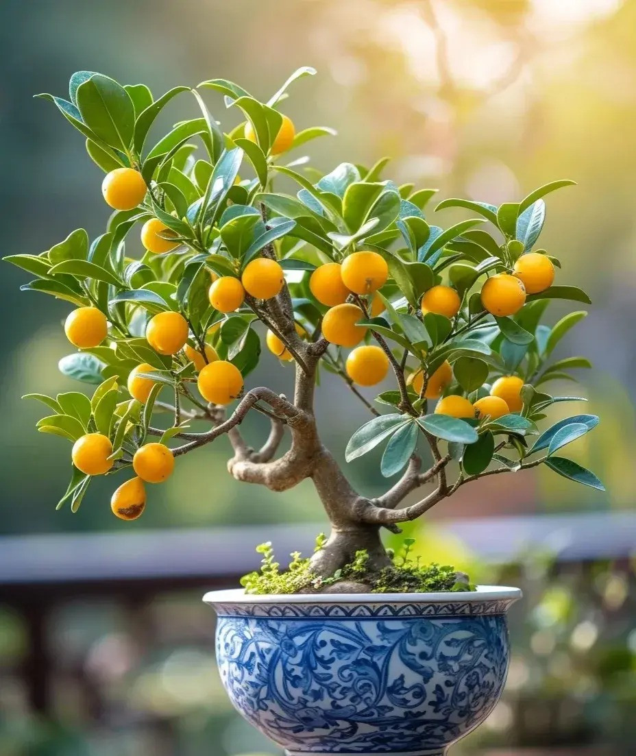  4. Cây cảnh: Quất. Đây là cây cảnh rất thích hợp trồng trong chậu. Trái cây rất giàu vitamin C. Khi nở hoa có mùi thơm. Lá cây quất thường xanh quanh năm. Khi cây quất đơm hoa kết trái có màu đỏ cam và vàng, nhìn đặc biệt đẹp mắt. Ảnh minh họa Toutiao 