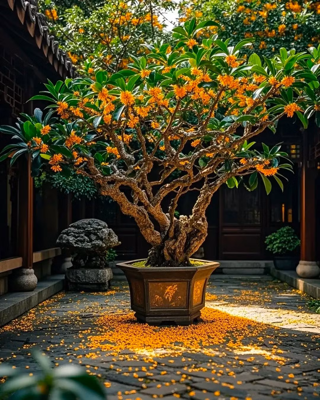  1. Cây cảnh: Mộc hương. Nhiều người thích có một mùi thơm nhẹ ở nhà, đó là loại mùi nhẹ nhàng nhưng không thô tục và khiến mọi người vui vẻ. Nếu bạn thích loại hương thơm này thì chỉ cần trồng một chậu mộc hương. Ảnh minh họa Toutiao 