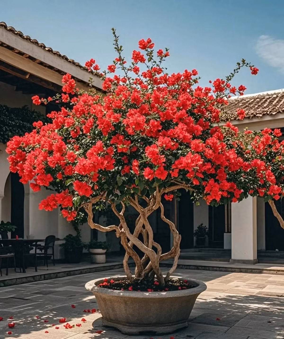  3. Cây cảnh: Hoa giấy. Nếu bạn muốn ngôi nhà của mình ấm áp, lãng mạn và có nhiều ánh nắng thì hãy trồng một vài chậu hoa giấy. Bởi khi hoa giấy nở, trên cành nở đầy những bông hoa xinh đẹp, màu sắc tươi sáng, nhiều chủng loại, mang đến cho người ta cảm giác đầy màu sắc, lãng mạn và ấm áp. 