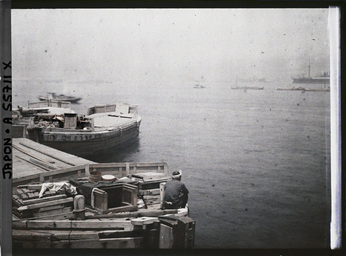 Bến cá ở khu vực cảng Yokohama.