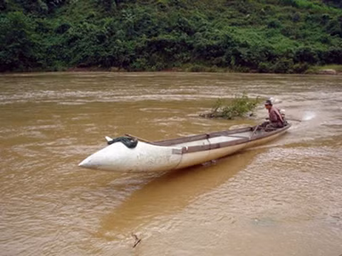 Khả năng di chuyển của chúng không thua kém loại thuyền "xịn" là mấy.