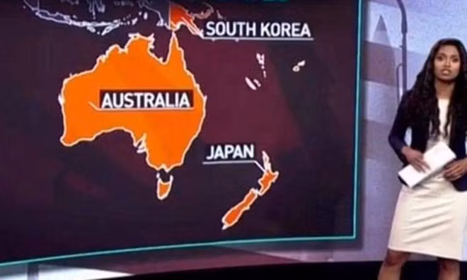 Truyen hinh Nga dat nham Nhat Ban o Nam ban cau, canh Australia