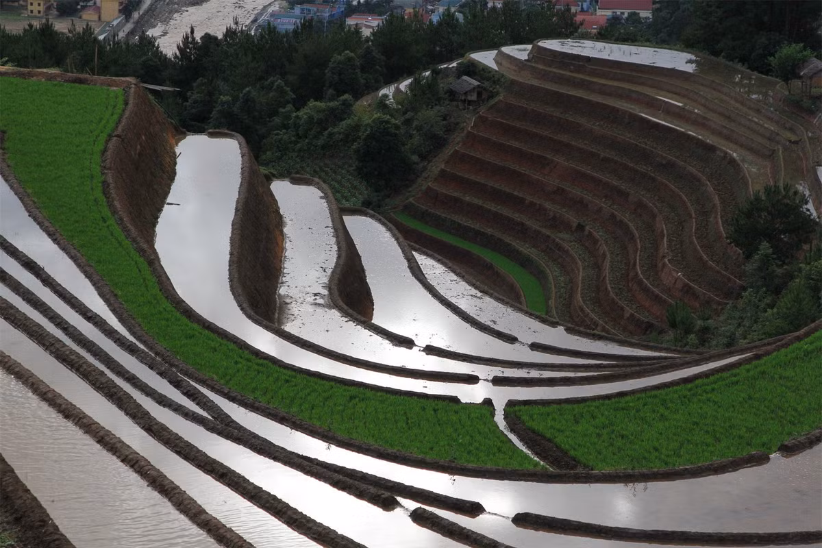 Mù Cang Chải hiện lên trong mắt du khách với những cánh đồng ruộng bậc thang đẹp đến mê hồn vào mùa nước đổ hay mùa lúa chín.