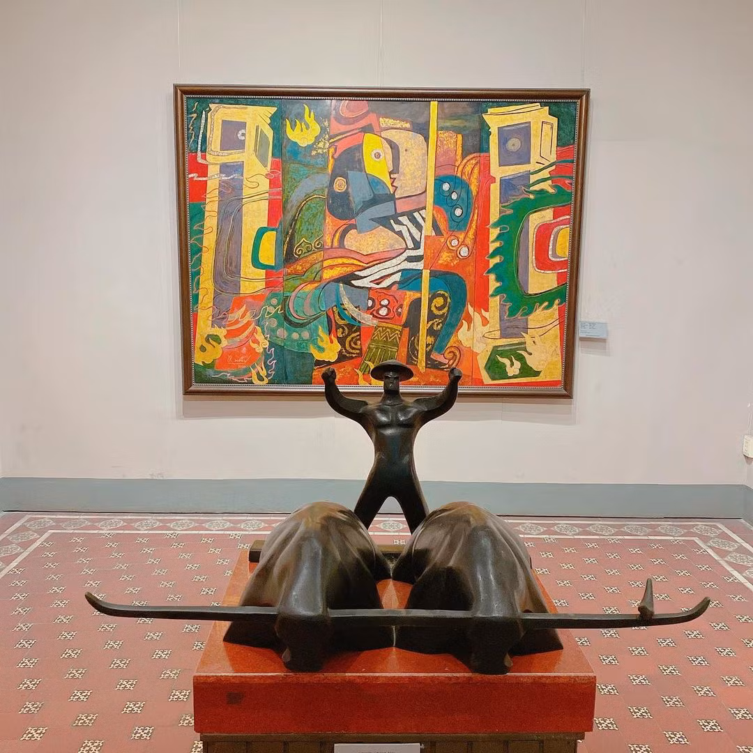 Tại Bảo tàng Mỹ thuật TP.HCM, tòa nhà 1 giới thiệu mỹ thuật hiện đại, tòa nhà 2 trưng bày chuyên đề các sưu tập của bảo tàng, các chuyên đề tác giả, tác phẩm, còn tòa nhà 3 giới thiệu mỹ thuật cổ - cận đại... Ảnh: Cast_law_vietnam.