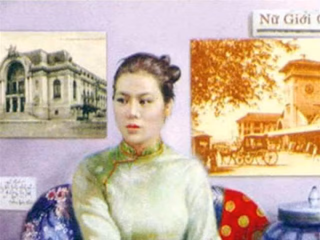 Nữ sĩ Sương Nguyệt Anh (1864-1921) có tên thật là Nguyễn Thị Khuê, sinh tại xã An Đức, huyện Ba Tri, tỉnh Bến Tre, là con gái thứ tư của nhà thơ nổi tiếng Nguyễn Đình Chiểu. Bà là nhà thơ, nữ chủ bút đầu tiên của Việt Nam. Tờ báo nữ giới đầu tiên được xuất bản tại Sài Gòn mang tên Nữ giới chung do bà làm chủ bút. Ảnh: Hội Nhà văn.