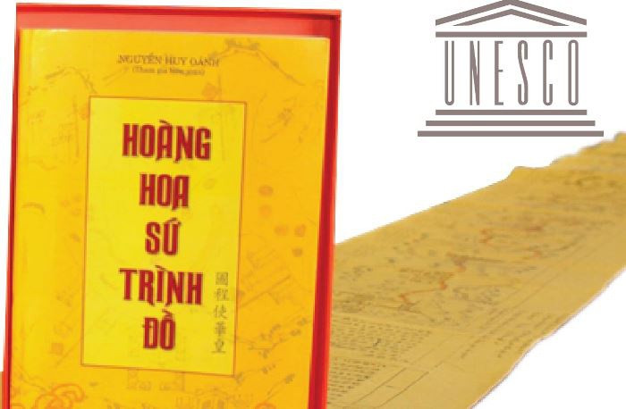 Thám hoa Nguyễn Huy Oánh viết rất nhiều nhưng phần lớn các tác phẩm của ông hiện nay đã thất lạc, hiện nay chỉ còn 8 tập sách gồm: Bắc dư tập lãm (Xem tập sách địa lý phong tục của phương Bắc), Hoàng hoa sứ trình đồ (bản đồ hành trình đi sứ), Phụng sứ yên kinh tổng ca (Bài ca tổng quát đi sứ Yên Kinh), Sơ học chỉ nam (Sách hướng dẫn cho người mới học), Quốc sử toản yếu (Tóm lược quốc sử), Huấn nữ tử ca (Bài ca giáo huấn con gái), Dược tính ca quát (Tổng quát những bài ca về tính dược), Thạc Đình di cảo (Bản thảo để lại của Thạc Đình). Ảnh: UNESCO.
