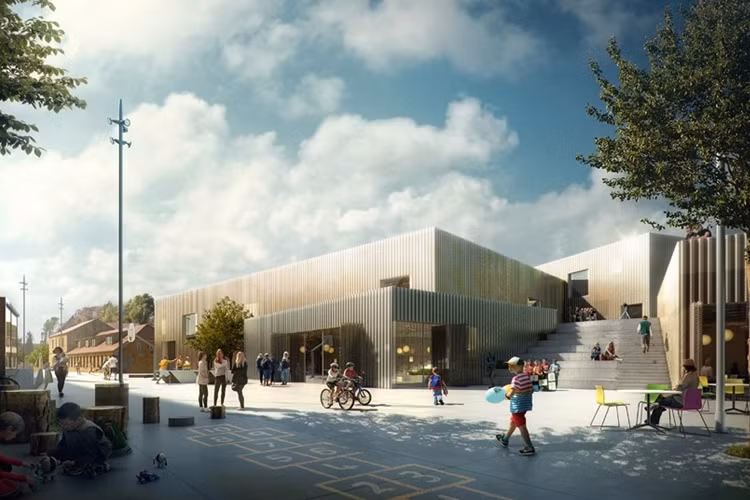 Giải nhất của hạng mục Giáo dục đào tạo thuộc về Trường phổ thông Elsinore, Đan Mạch.