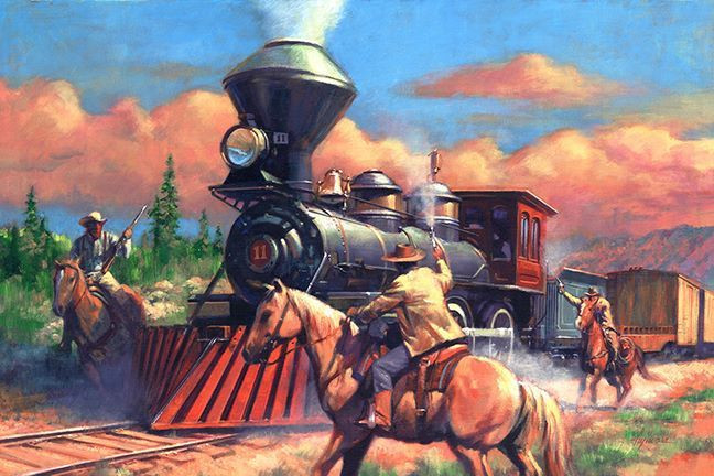 Không gian rộng mở của miền Tây không chỉ cho phép bọn cướp có nhiều khu vực biệt lập lý tưởng để đánh chặn tàu, mà còn có nhiều vùng vô chính phủ, nơi chúng có thể trốn tránh pháp luật.