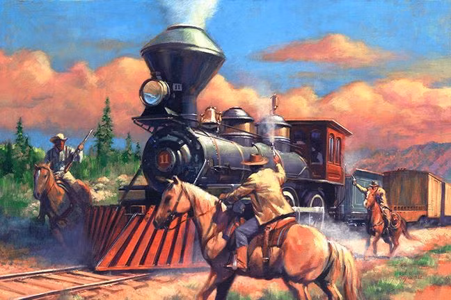 Không gian rộng mở của miền Tây không chỉ cho phép bọn cướp có nhiều khu vực biệt lập lý tưởng để đánh chặn tàu, mà còn có nhiều vùng vô chính phủ, nơi chúng có thể trốn tránh pháp luật.