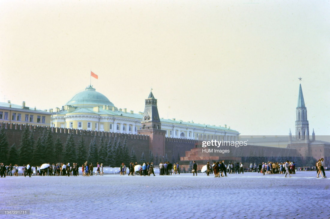 Khung cảnh Quảng trường Đỏ và Điện Kremly, Moscow, Nga năm 1972. Ảnh: Getty Images.