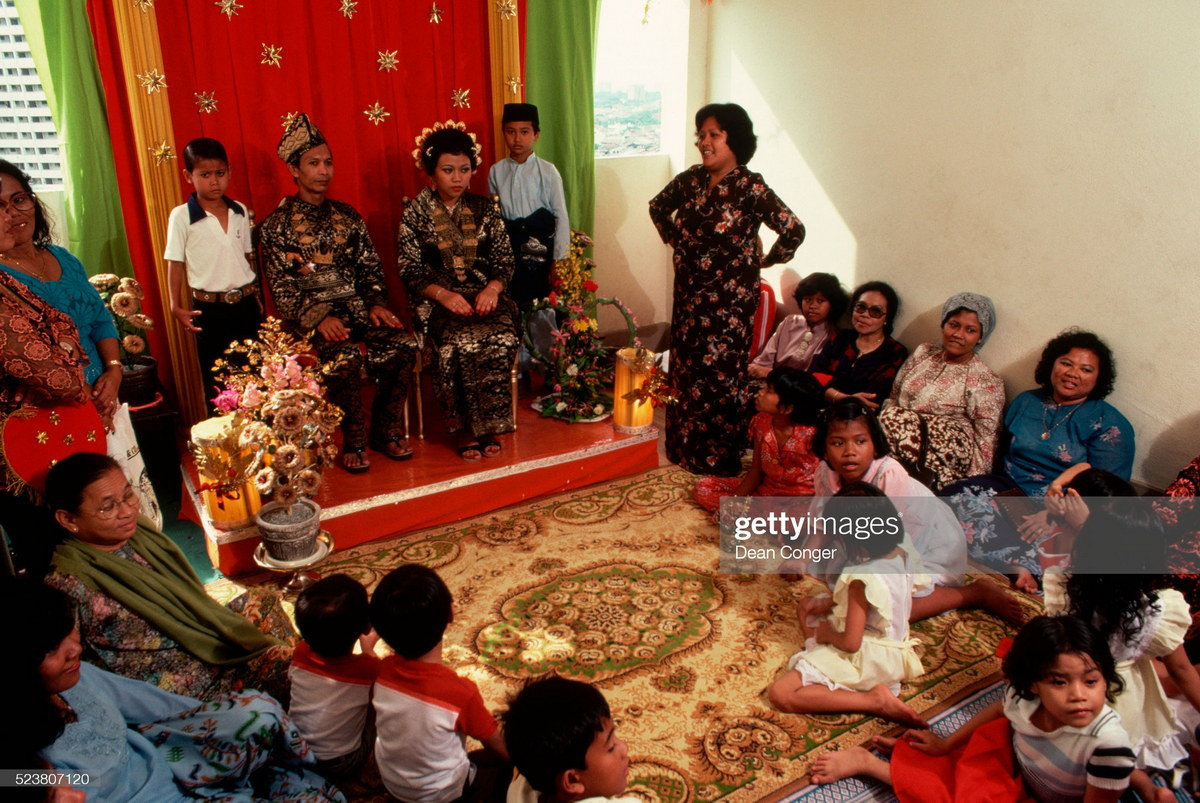 Khung cảnh tại một đám cưới của người Malay.