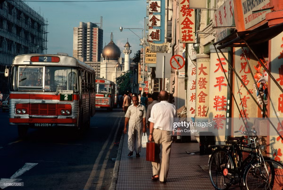 Cuoc song o Singapore thap nien 1980 qua anh cua pho nhay Tay