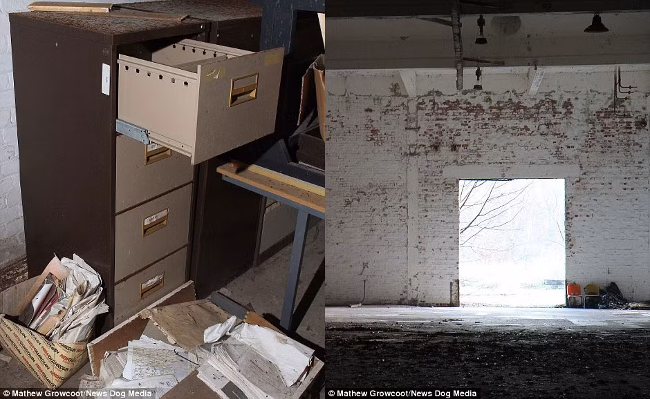 Hòm tài liệu tìm thấy bên trong Tòa nhà 45, nơi từng được xếp vào loại nguy hiểm bậc II với các hoạt động bom hạt nhân.