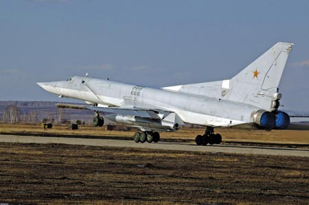 Máy bay ném bom Tu-22 của Nga.