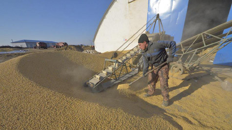 Một công nhân làm việc cho công ty Trung Quốc đầu tư vào vùng Viễn Đông.