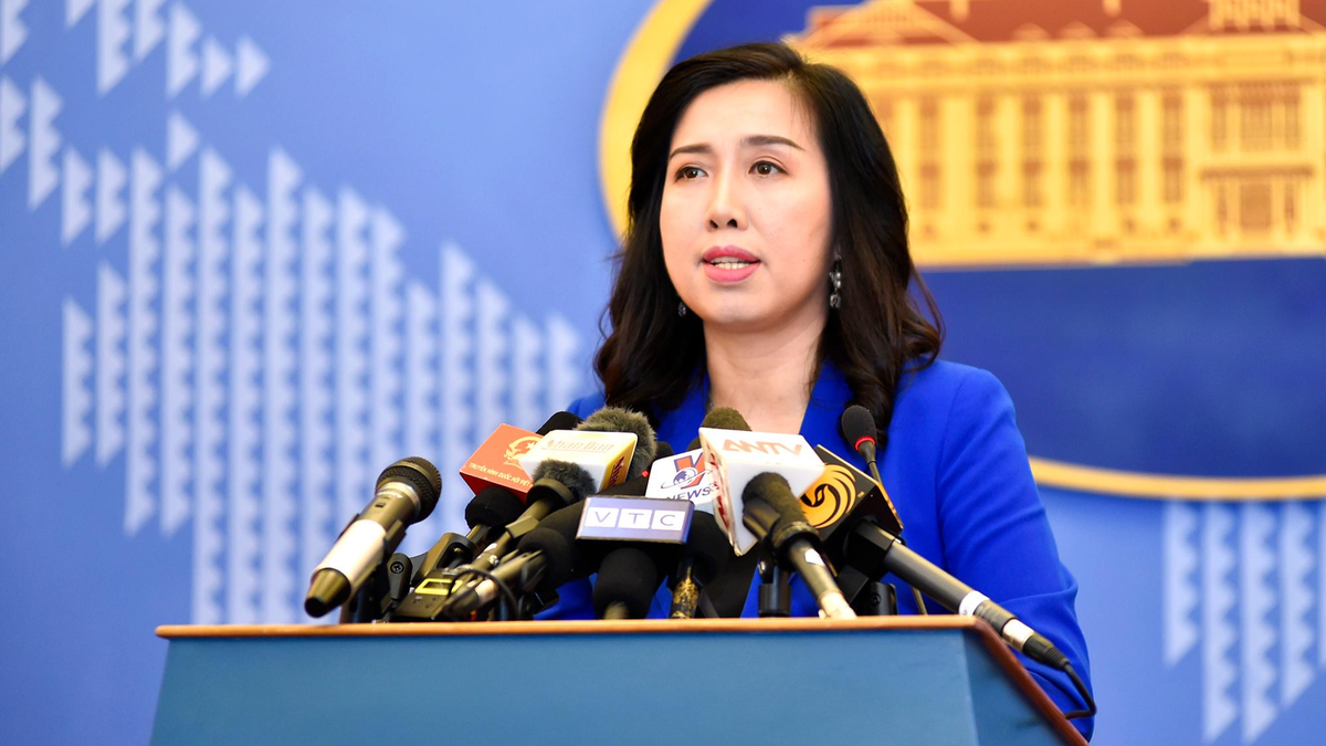 Viet Nam len tieng ve viec Trung Quoc dien tap quan su o Bien Dong